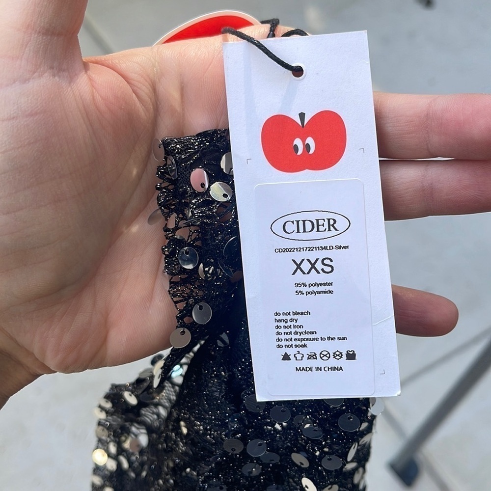 Cider Black and Silver Maxi Dress - Picture 4 of 10